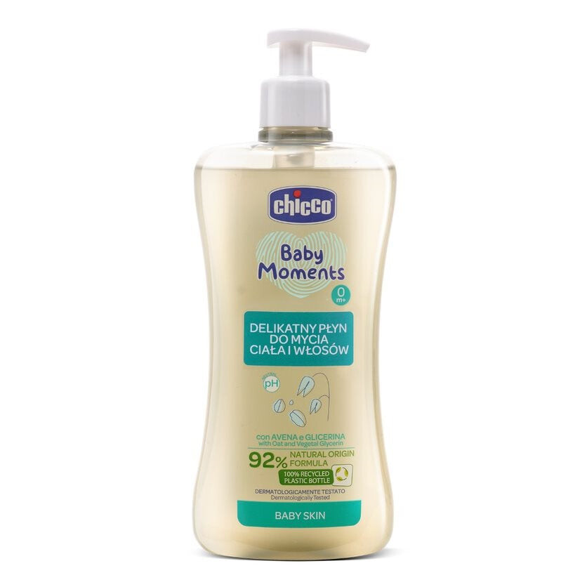 

Chicco Baby Moments нежное мыло для тела и волос 0м+ 500мл