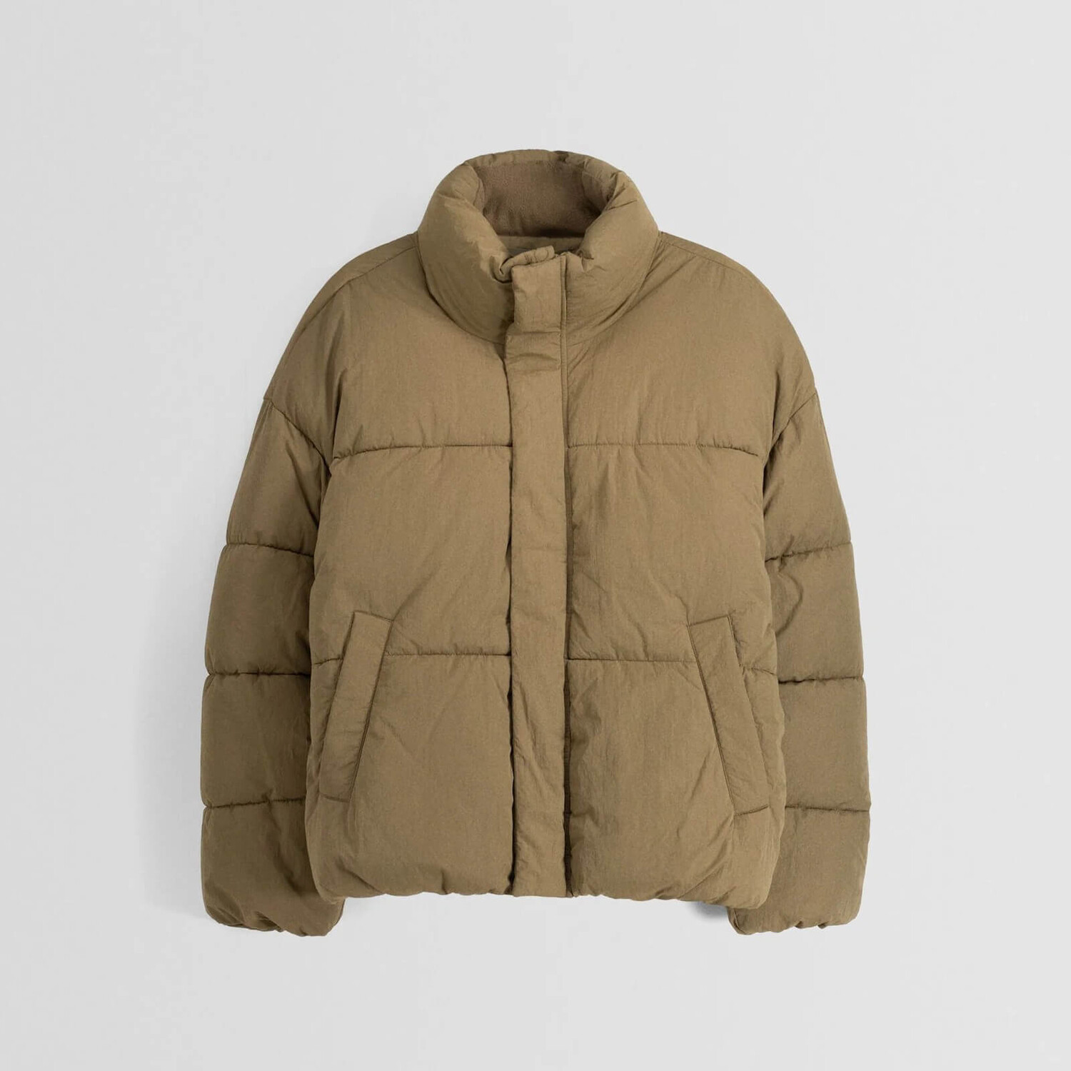 

Куртка Bershka Puffer, хаки