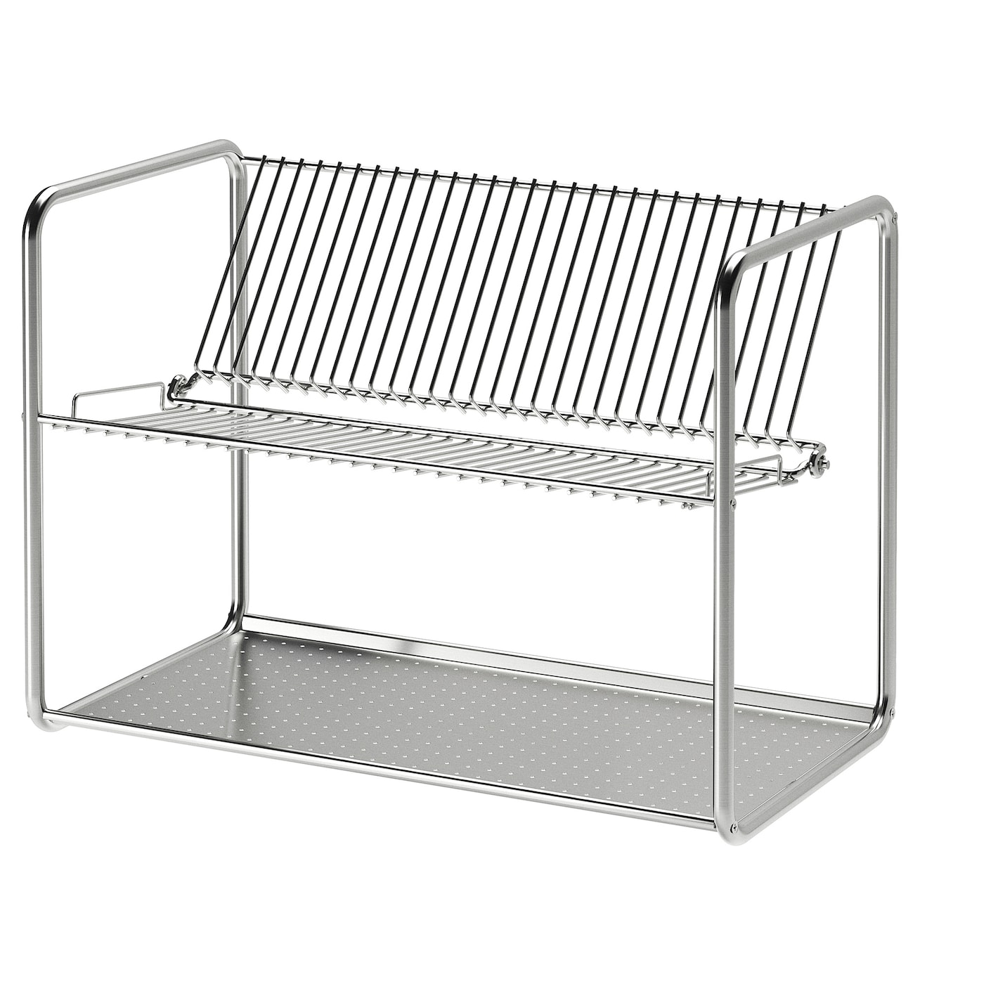 ORDNING ОРДНИНГ Сушилка посудная, нержавеющ сталь, 50x27x36 см IKEA сушилка для столовых приборов со сливом dock серый