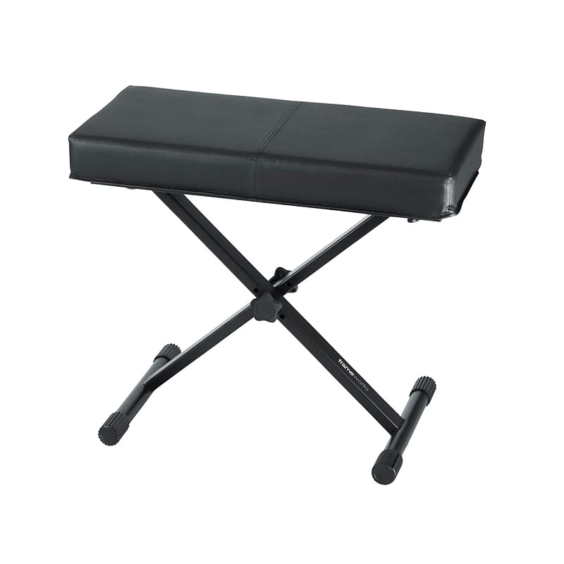 Стандартная скамья для клавиатуры Gator с регулируемым сиденьем Deluxe, черная G-KEYBNCH1
