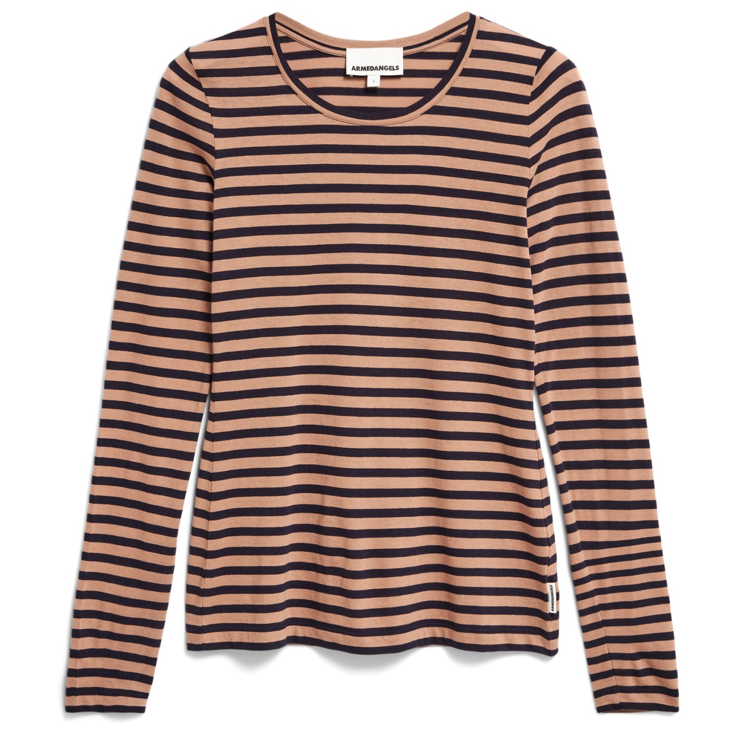 

Лонгслив Armedangels Enriccaa Stripes, цвет Cinnamon Dust/Night Sky