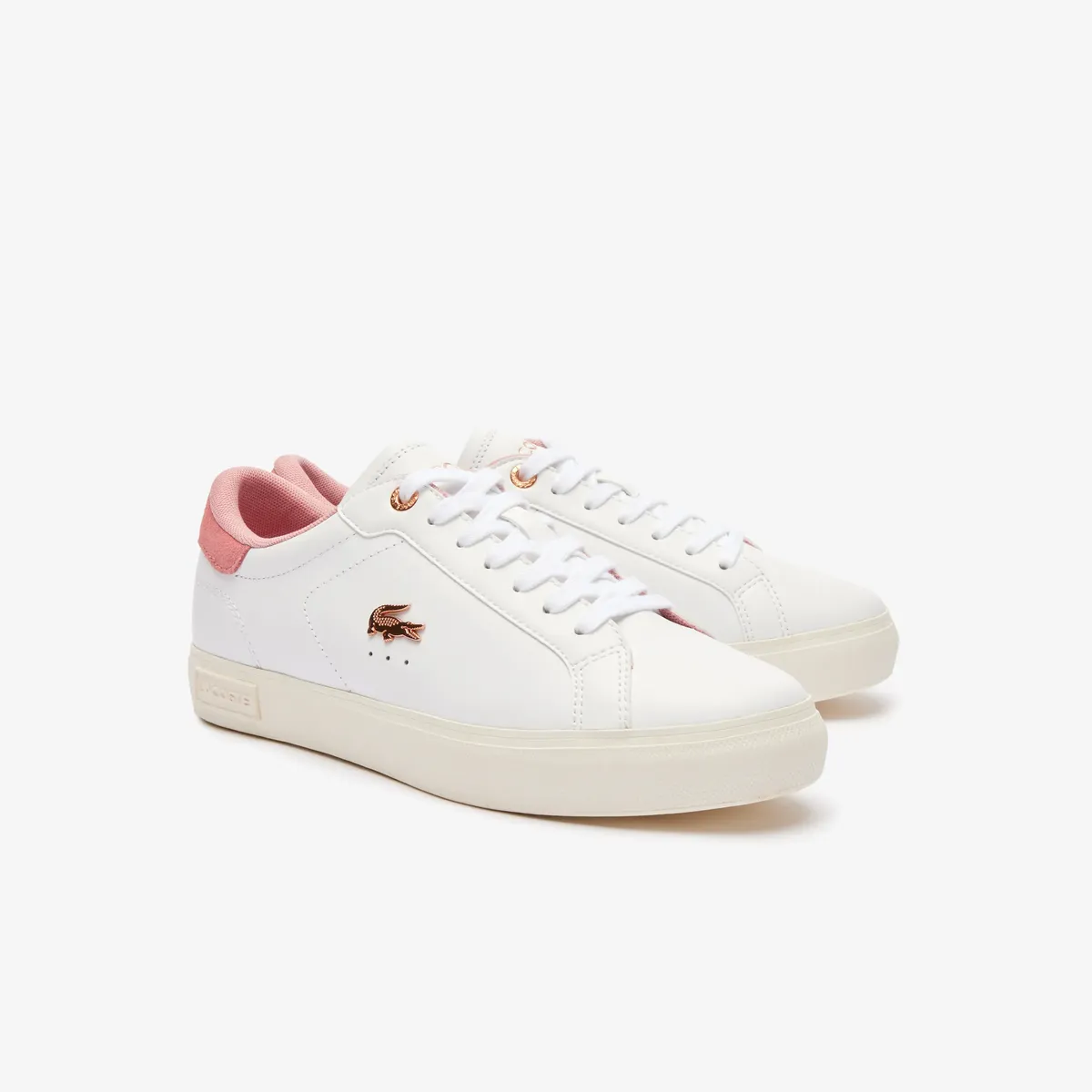 

Кроссовки Lacoste "POWERCOURT 124 3 SFA", цвет Wht/Lt Pnk