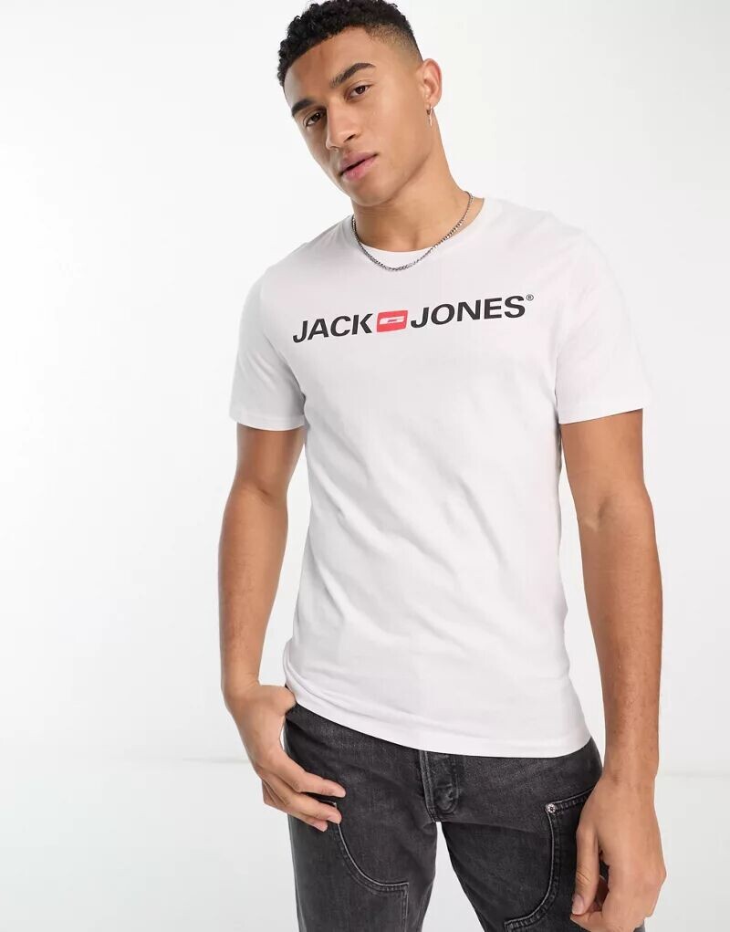 

Белая футболка с логотипом Jack & Jones