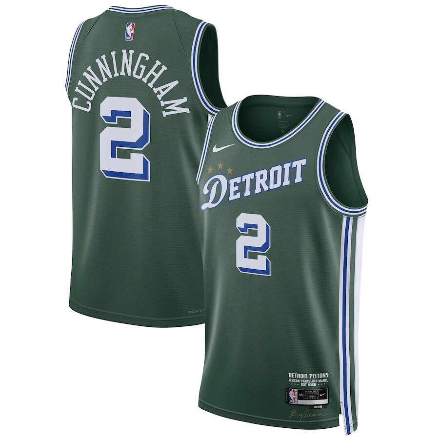 

Джерси Nike Detroit Pistons, зеленый