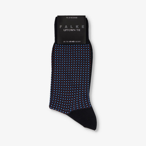 

Носки из смесового хлопка с графичным узором Uptown Falke, черный