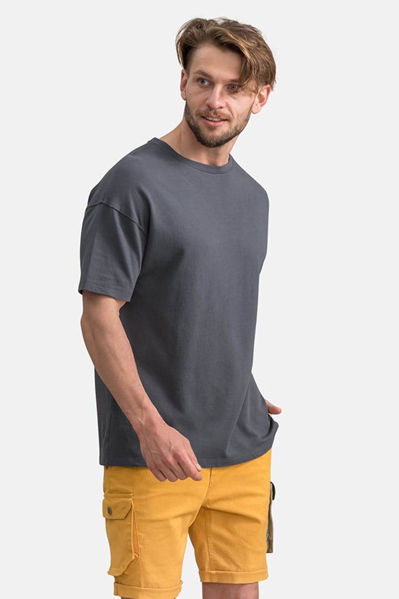 Хлопковая футболка Kaft, серый