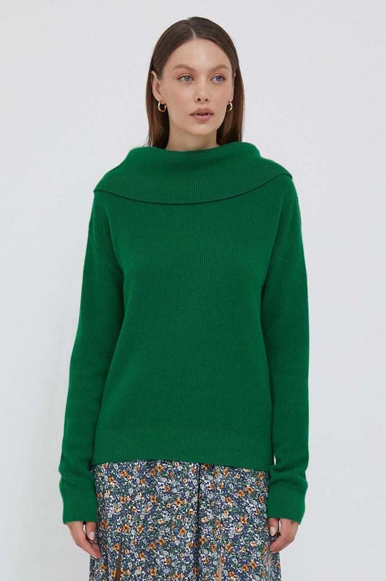 Свитер United Colors of Benetton, зеленый свитер с высоким горлом united colors of benetton для женщин 22a 1035d2551 000 m