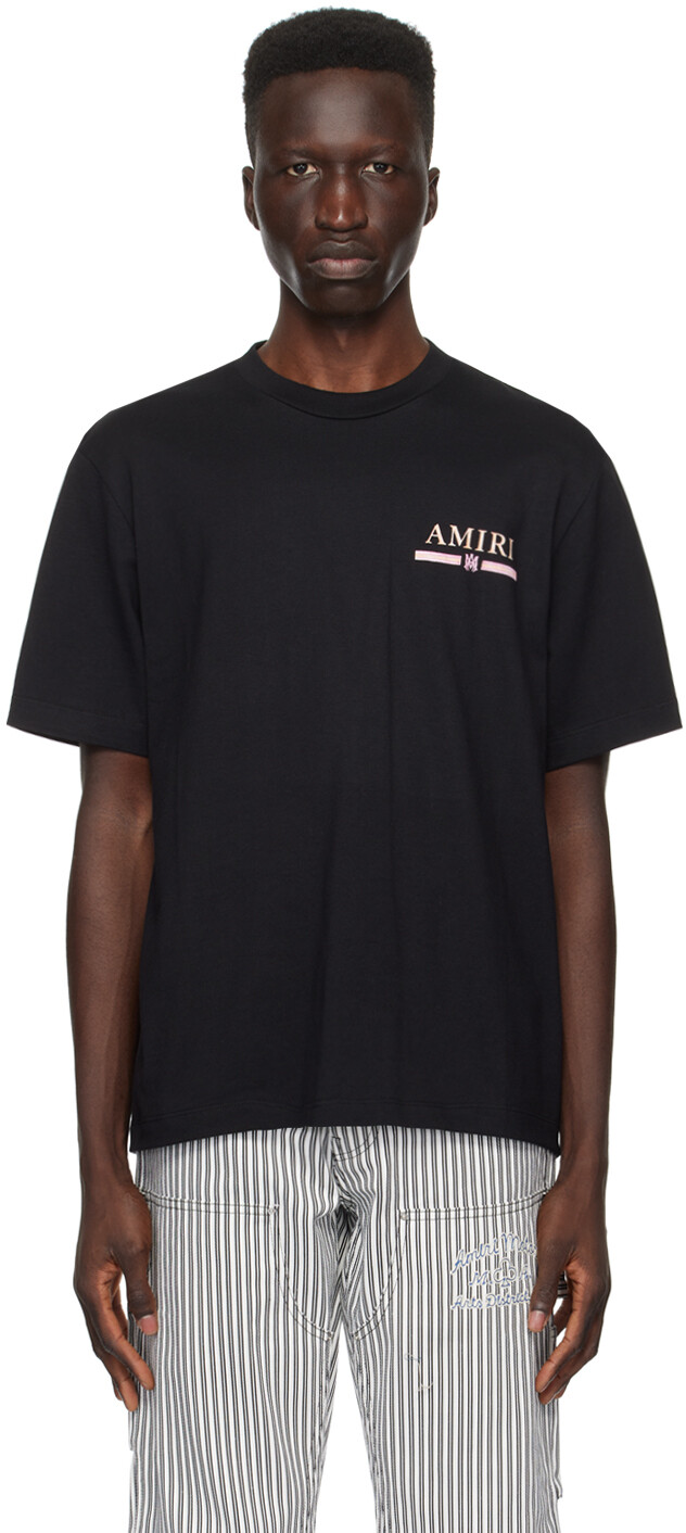 

Черная футболка с принтом Amiri