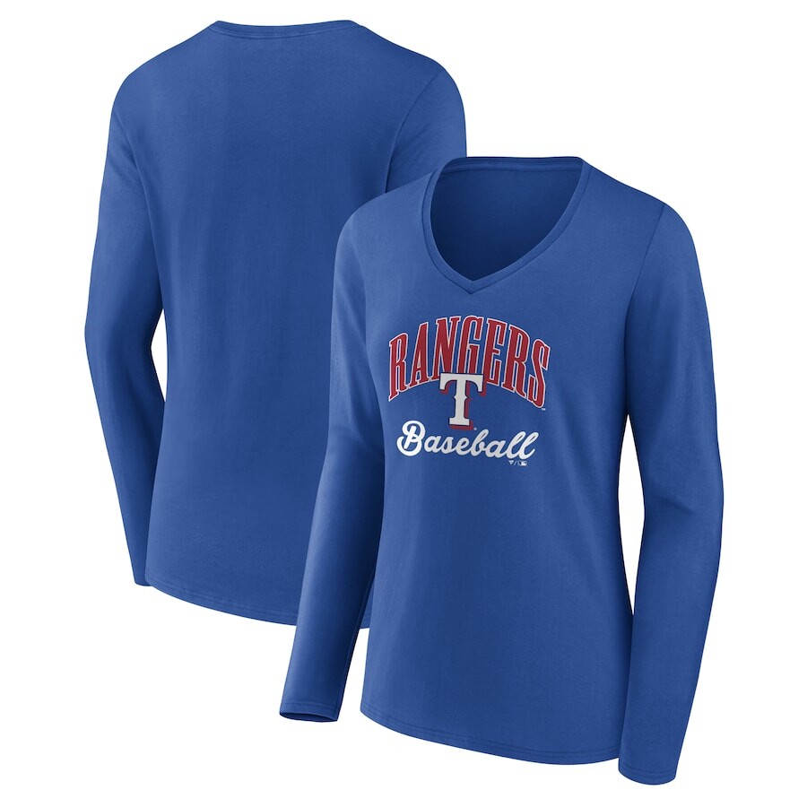 

Футболка с длинным рукавом Fanatics Branded Texas Rangers, роял