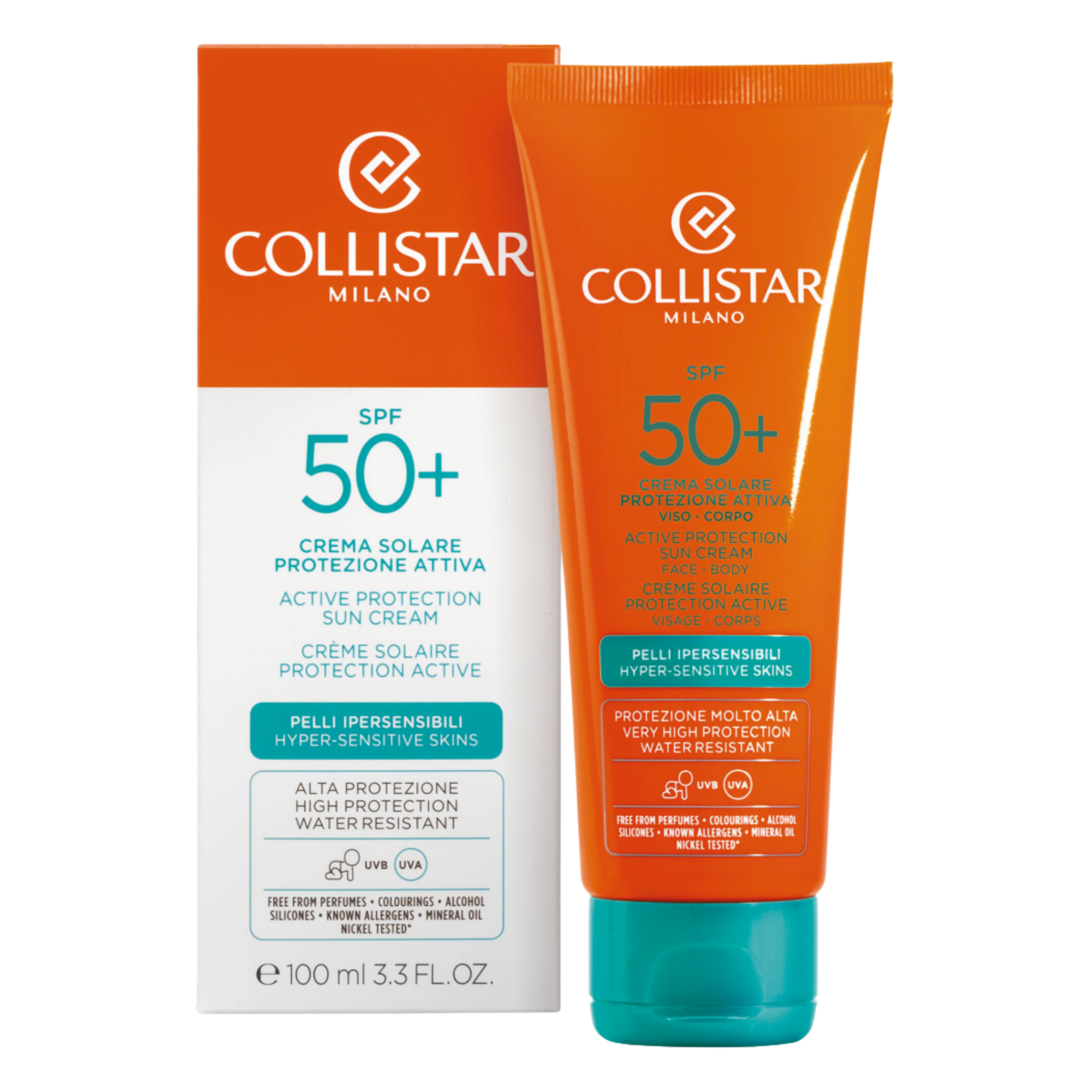 Collistar Active Protection Защитный крем для лица и тела SPF50+, 100 мл - фото