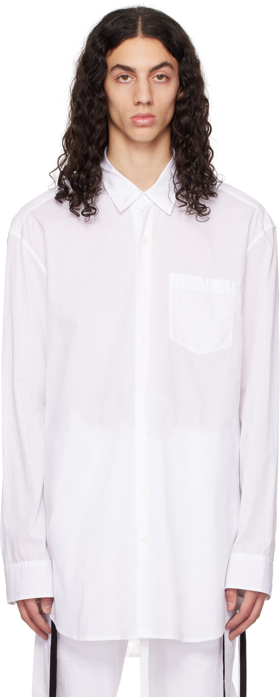

Рубашка с белой меткой Ann Demeulemeester