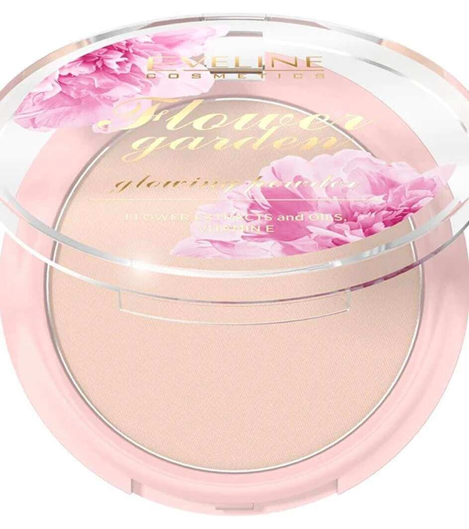 

Прессованная пудра для сияния Eveline Cosmetics Flower Garden Glowing, 8 г