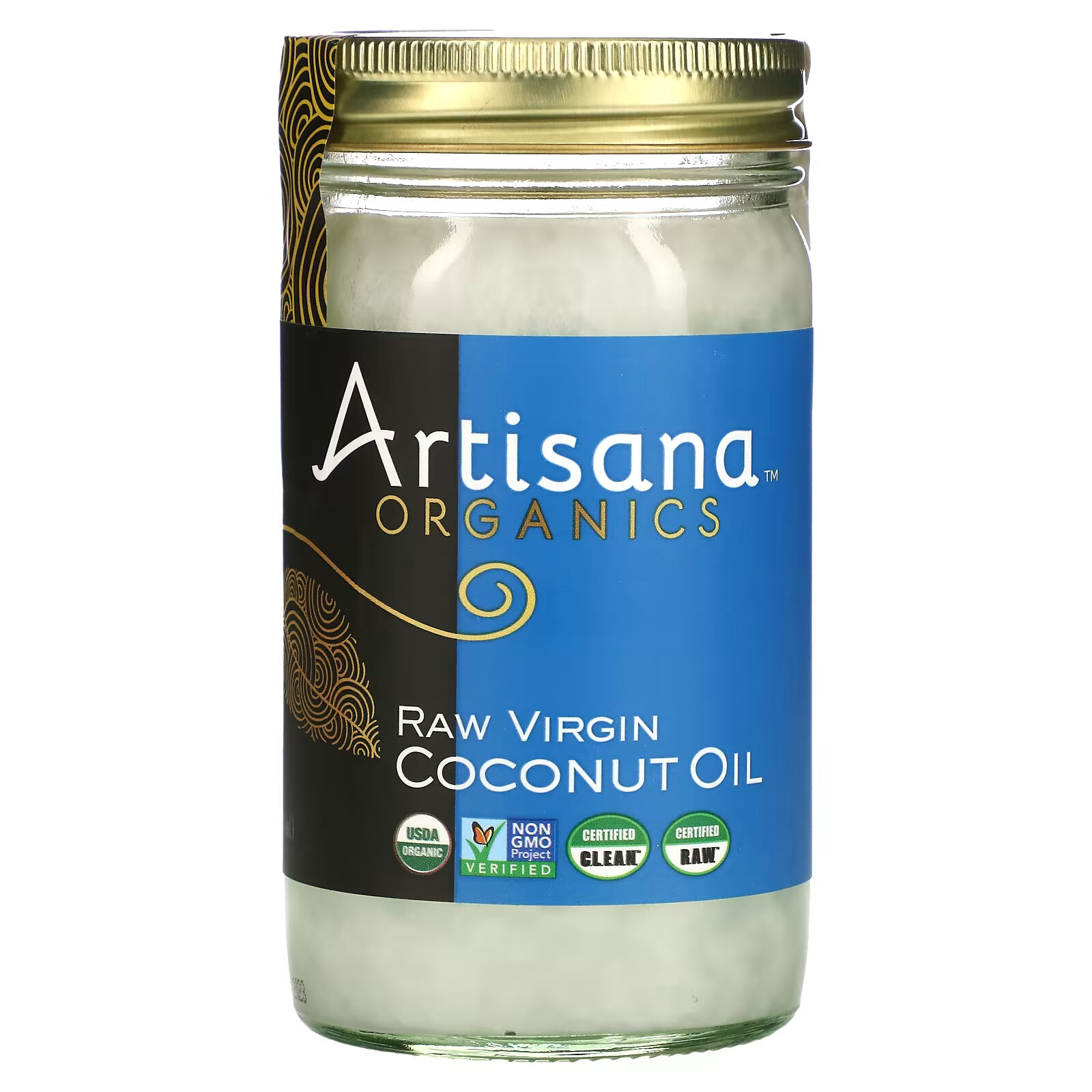 Сырое кокосовое масло Artisana Organics первого отжима artisana organics сырое кокосовое какао блаженство ореховое масло 227 г 8 унций