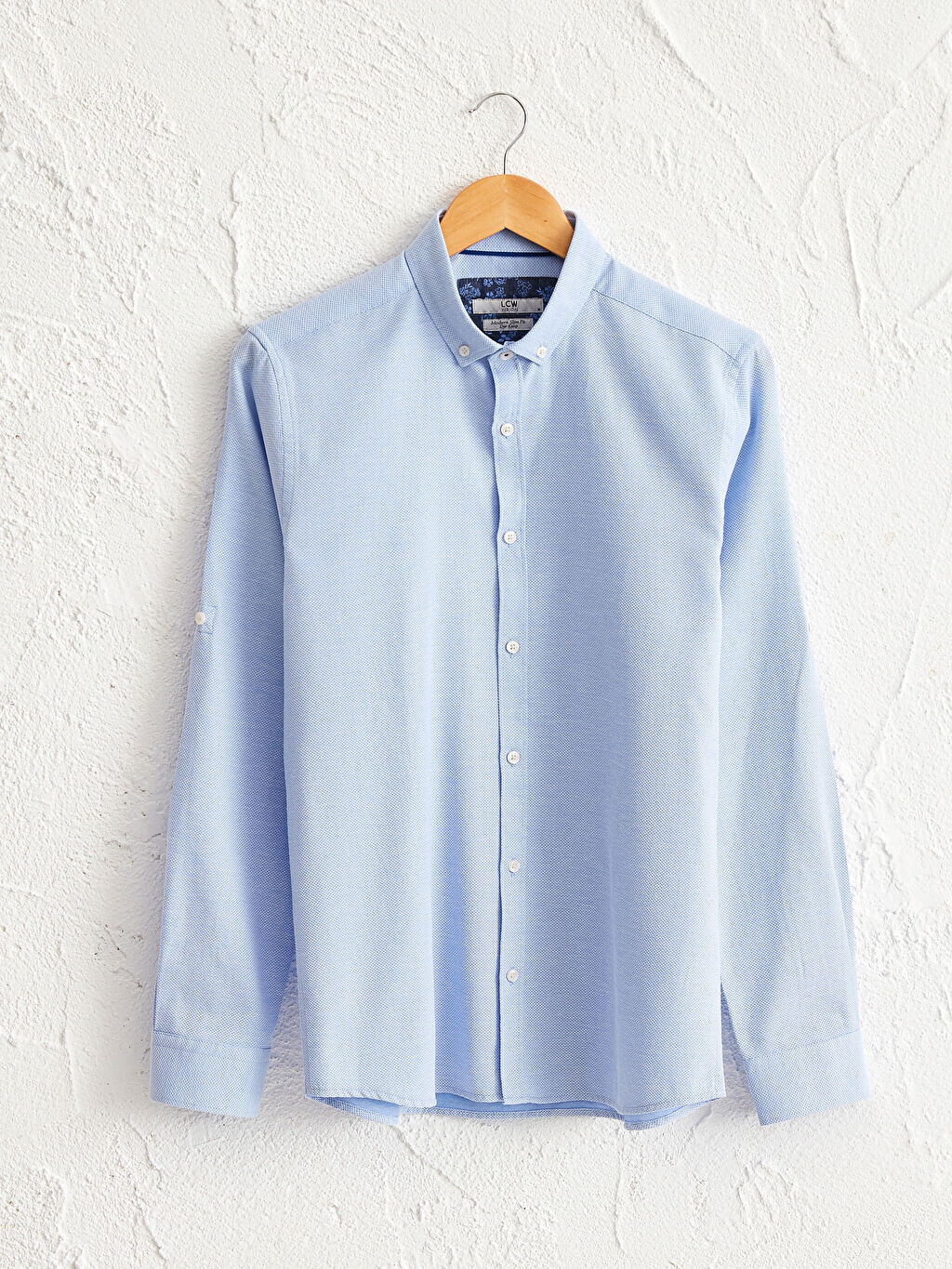 

Рубашка Dobby Slim Fit с длинными рукавами LCW Vision