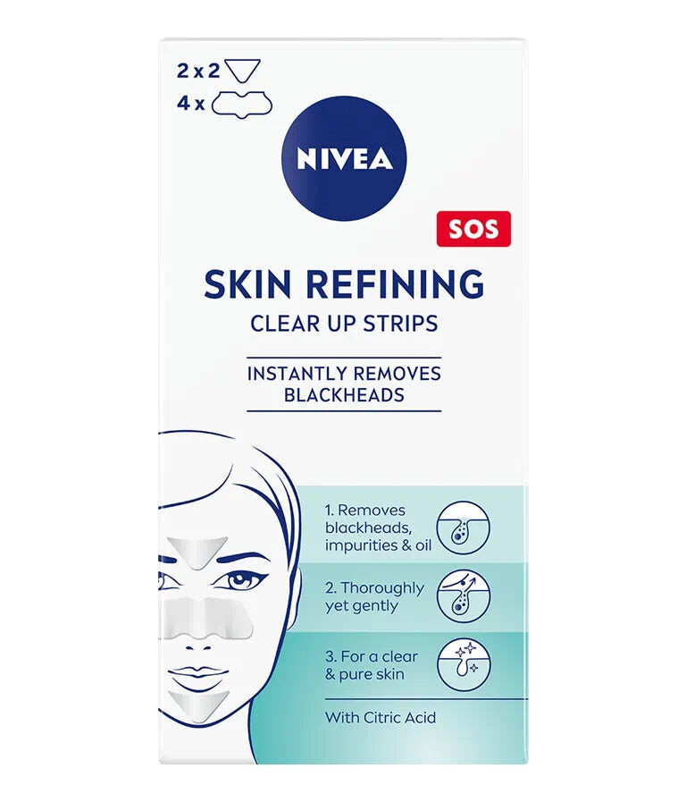 

Nivea Skin Refining Clear-Up Strips Очищающие пластыри против черных точек 6 шт.