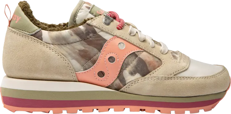 

Кроссовки Saucony Wmns Jazz Triple Retro Mountain - Green Peach, загар