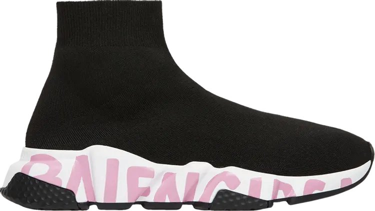 

Кроссовки Balenciaga Wmns Speed Trainer Midsole Logo - Black Pink, черный