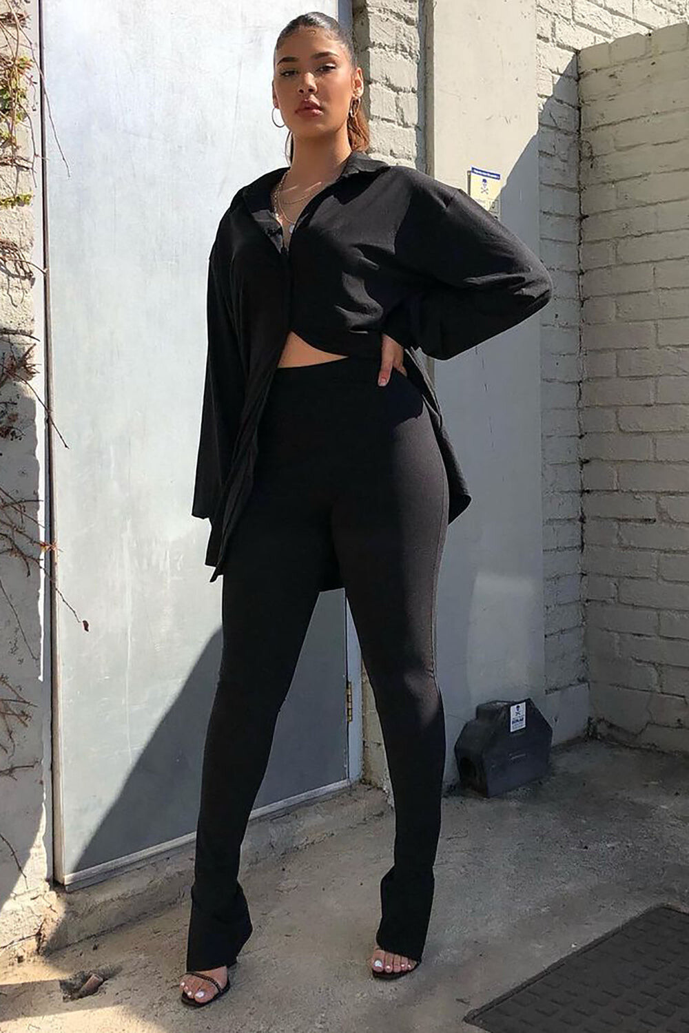

Леггинсы Fashion Nova TP3003, черный