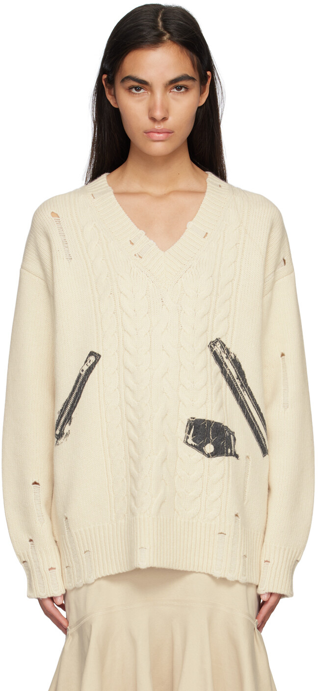 

Свитер Off-White Destroyed We11done