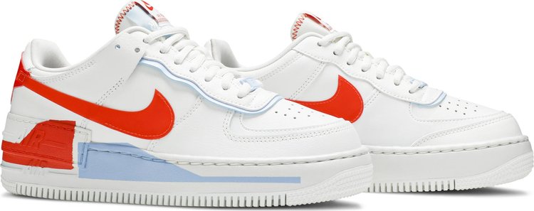 Air force 1 orange et sales bleu