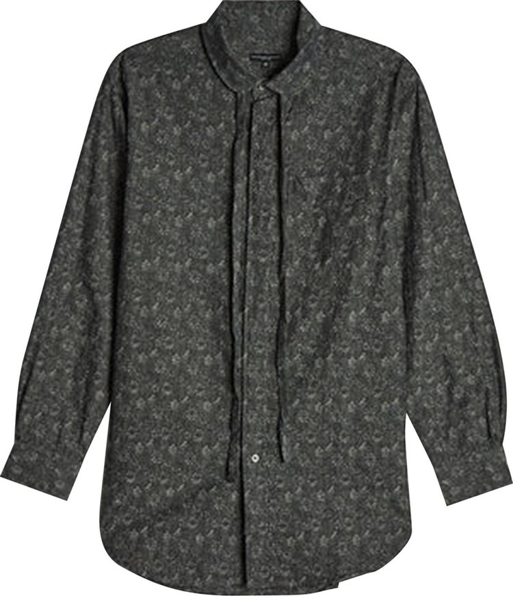 

Рубашка Engineered Garments Rounded Collar Shirt 'Grey Floral', серый
