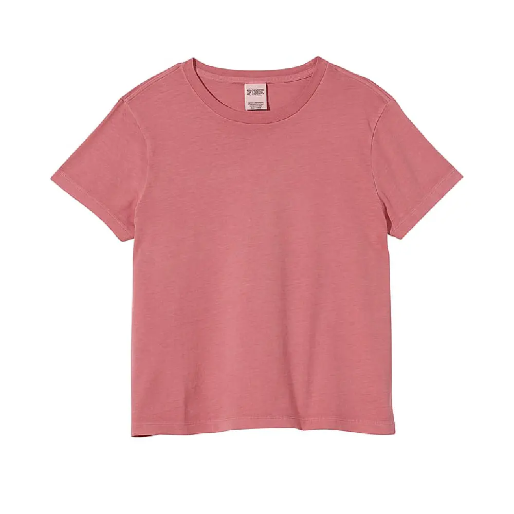 

Футболка Victoria's Secret Pink Cotton Short-sleeve, розовый