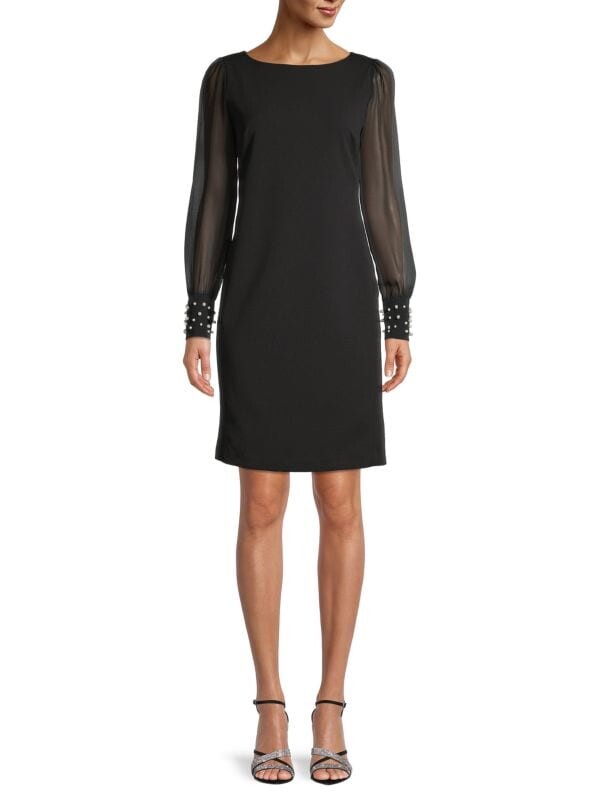 

Платье Karl Lagerfeld Paris из крепа, чёрный, Черный