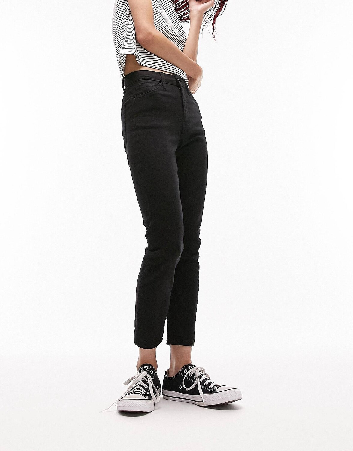 

Черные джинсы Topshop Petite Jamie