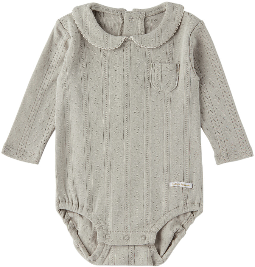 

Боди Baby Grey Pointelle Kodomo BEAMS