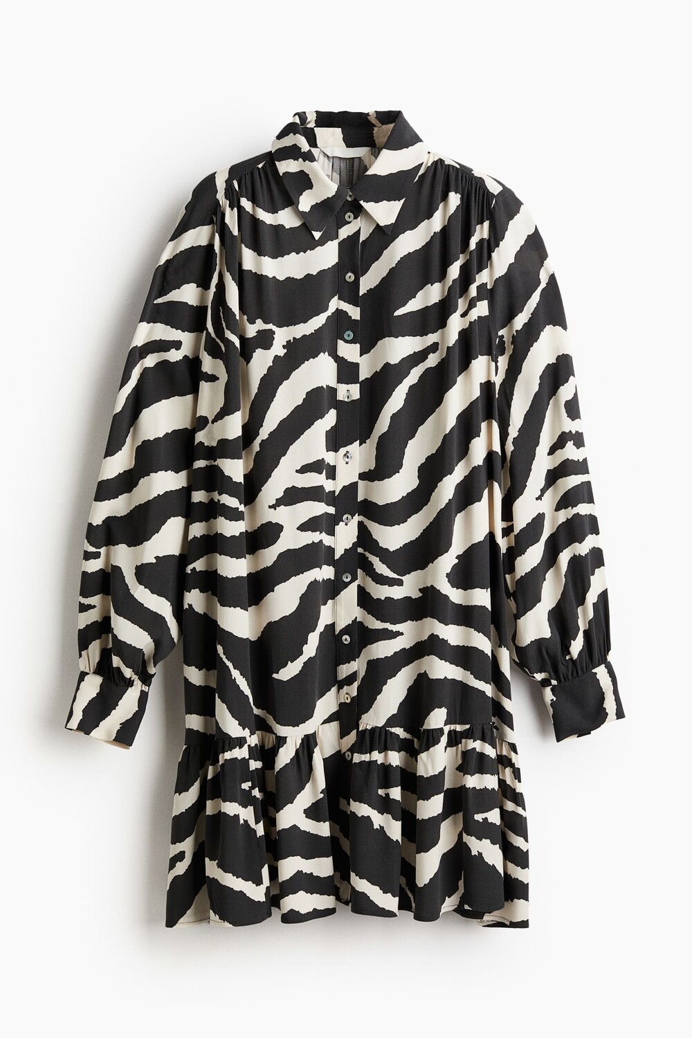 

Платье H&M Oversized Shirt, темно-серый