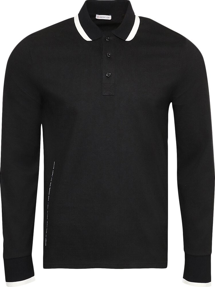 

Лонгслив Moncler Genius Long-Sleeve Polo 'Black', черный