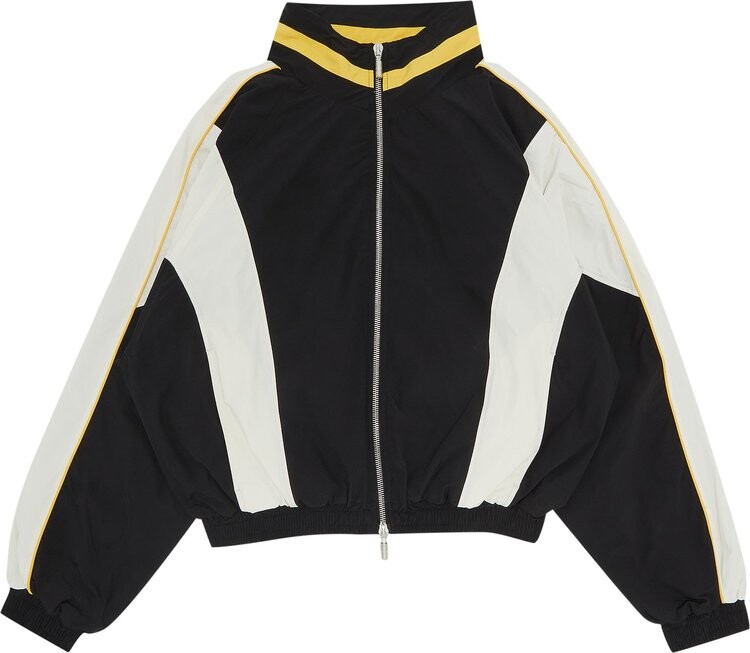 

Куртка Rhude Curve Panel Track Jacket 'Black/Mustard', черный