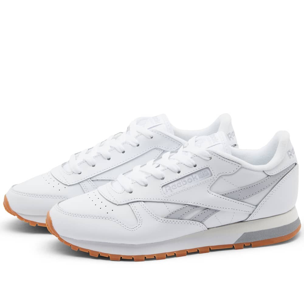 

Кроссовки Reebok Classic Leather, бело-серый