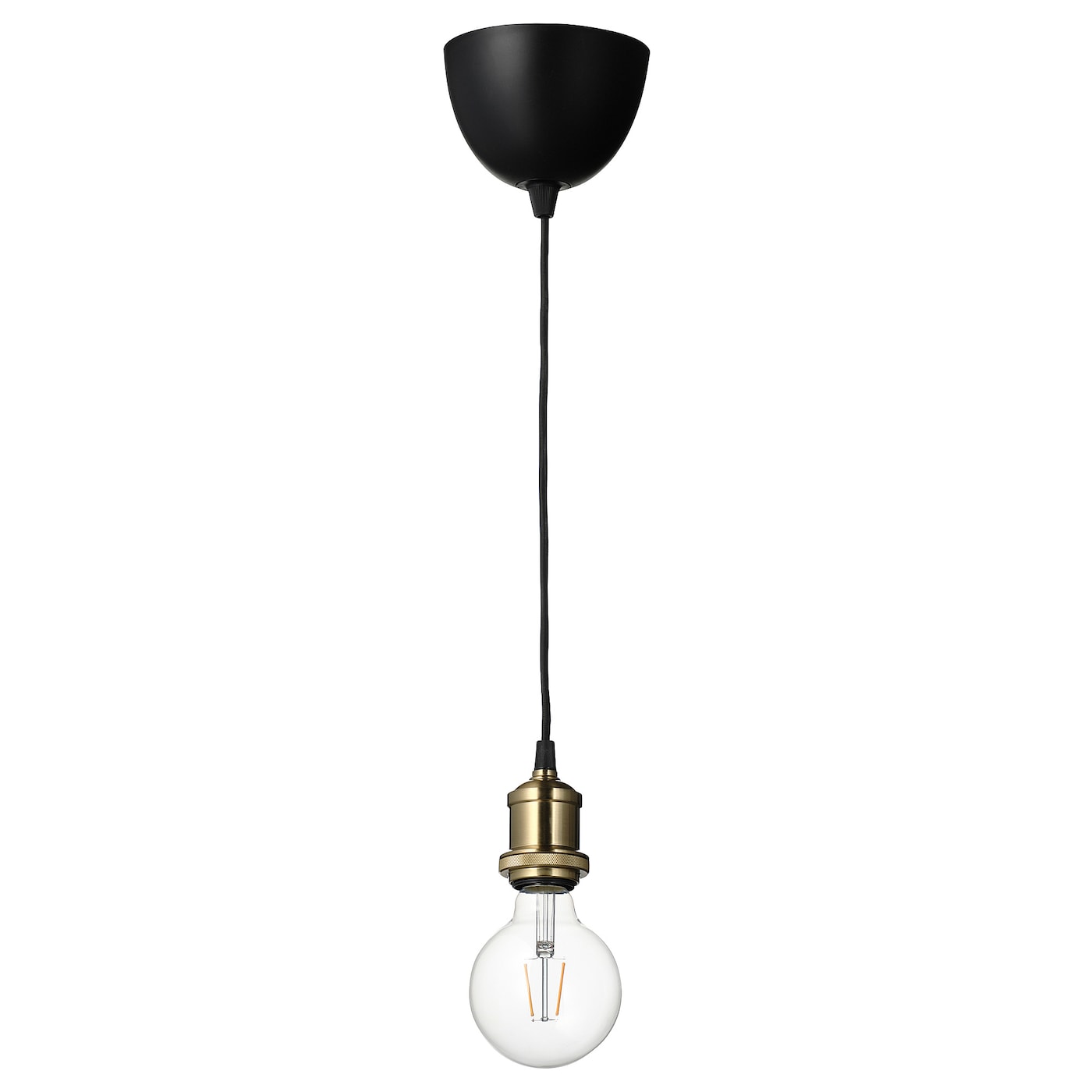 JÄLLBY / LUNNOM Потолочный светильник+светильник, сферический/прозрачный IKEA