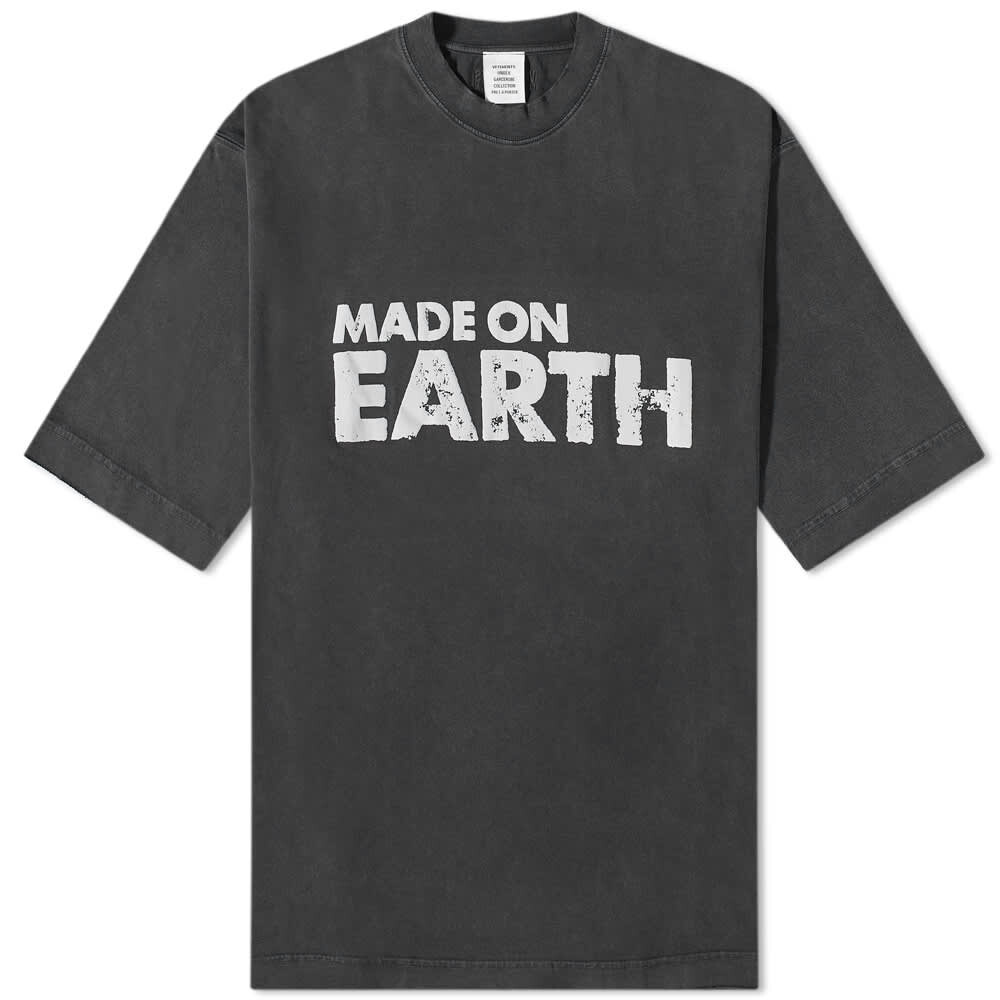 

Футболка VETEMENTS Made On Earth Tee, Серый