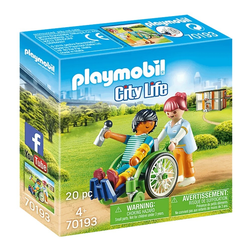 

Конструктор Playmobil 70193 Пациент в инвалидной коляске
