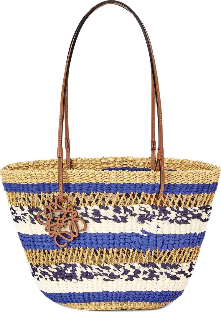 

Сумка Loewe Basket Tote Natural/Blue, синий