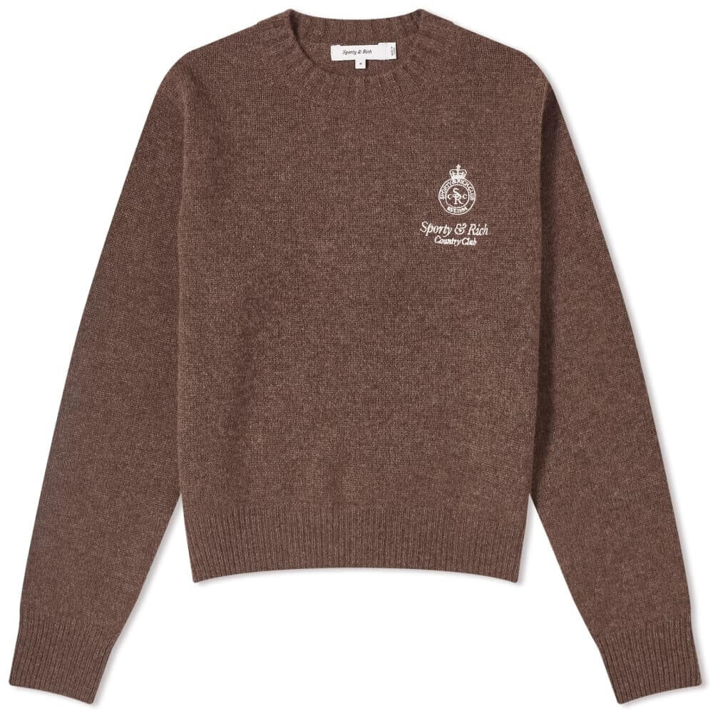 

Джемпер Sporty & Rich Crown Cashmere, коричневый