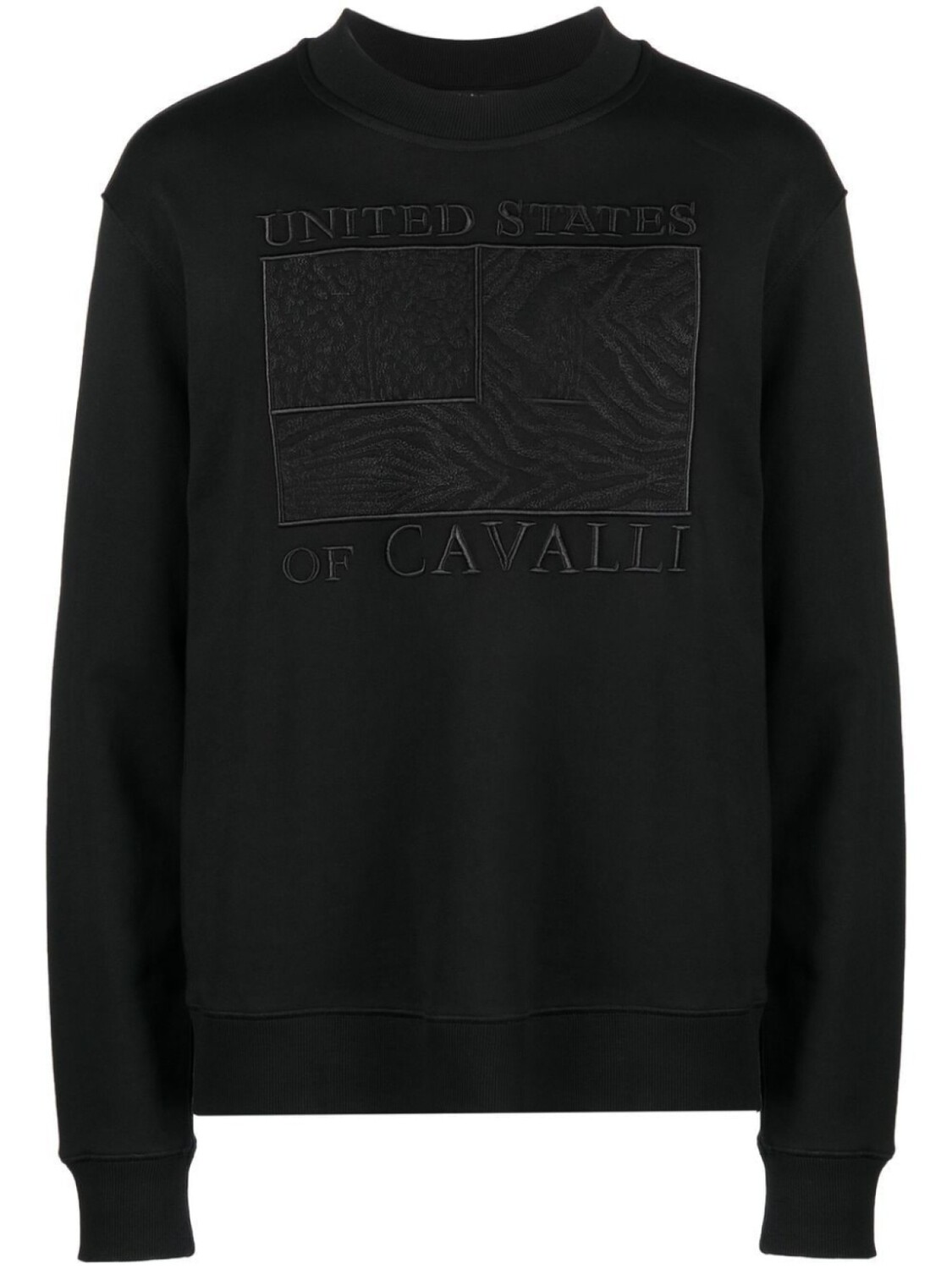 

Roberto Cavalli толстовка с вышитым логотипом, черный