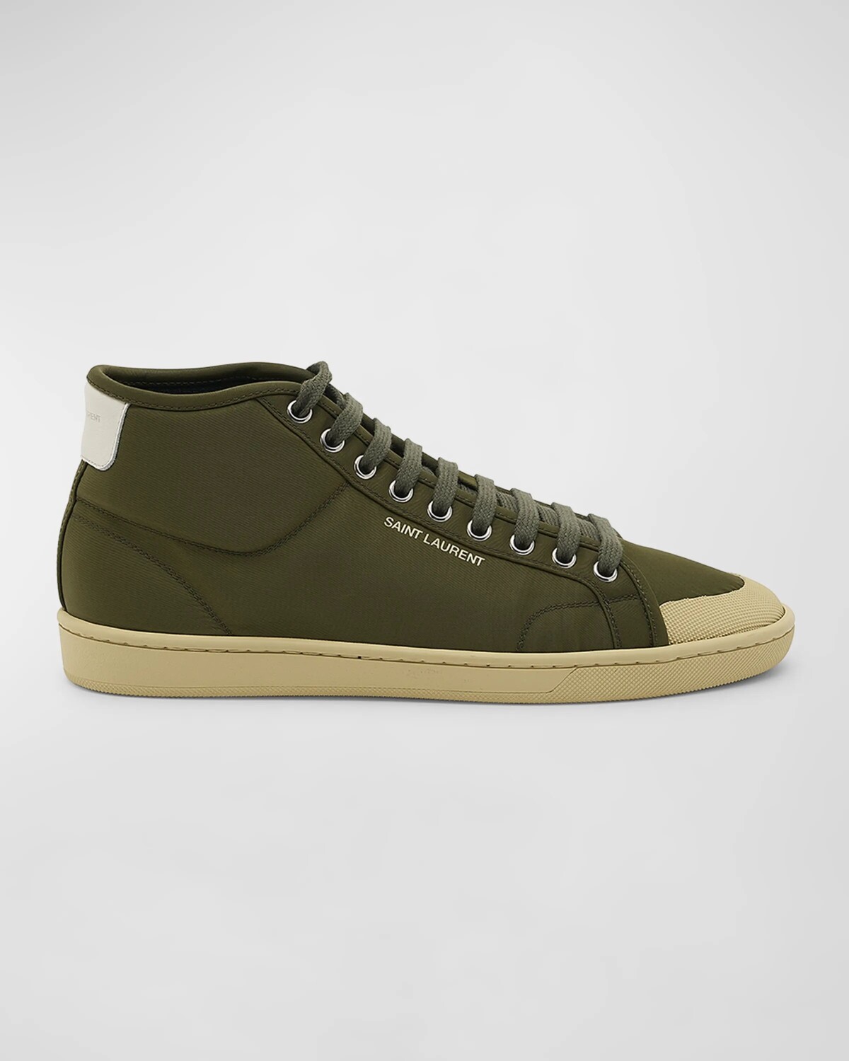

Кроссовки средней высоты Saint Laurent, цвет Kaki