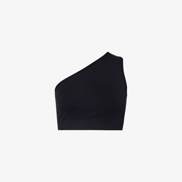 

Топ облегающего кроя на одно плечо из эластичной ткани Rick Owens, черный