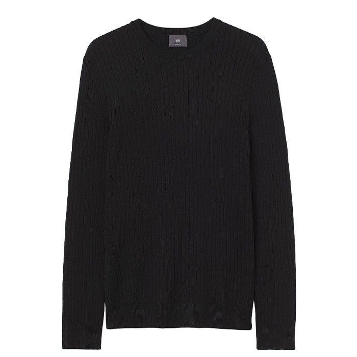 

Джемпер H&M Muscle Fit, черный