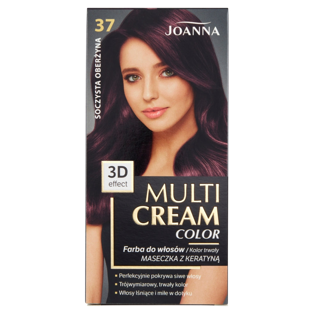 Joanna Краска для волос Multi Cream Color 37 Сочный баклажан joanna multi cream color крем краска для волос 37 juicy eggplant