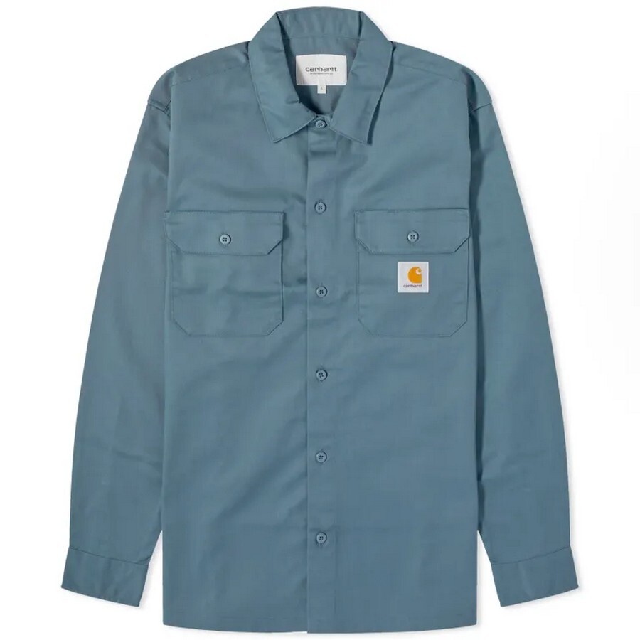 

Рубашка Carhartt WIP Master, серо-голубой