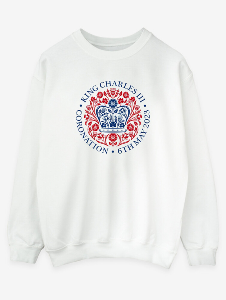 

NW2 The Coronation Emblem Красная белая толстовка для взрослых George., белый