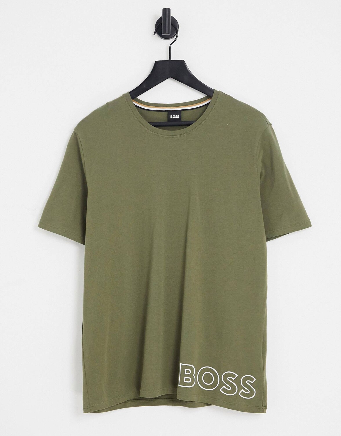 

Фирменная футболка цвета хаки Boss Bodywear