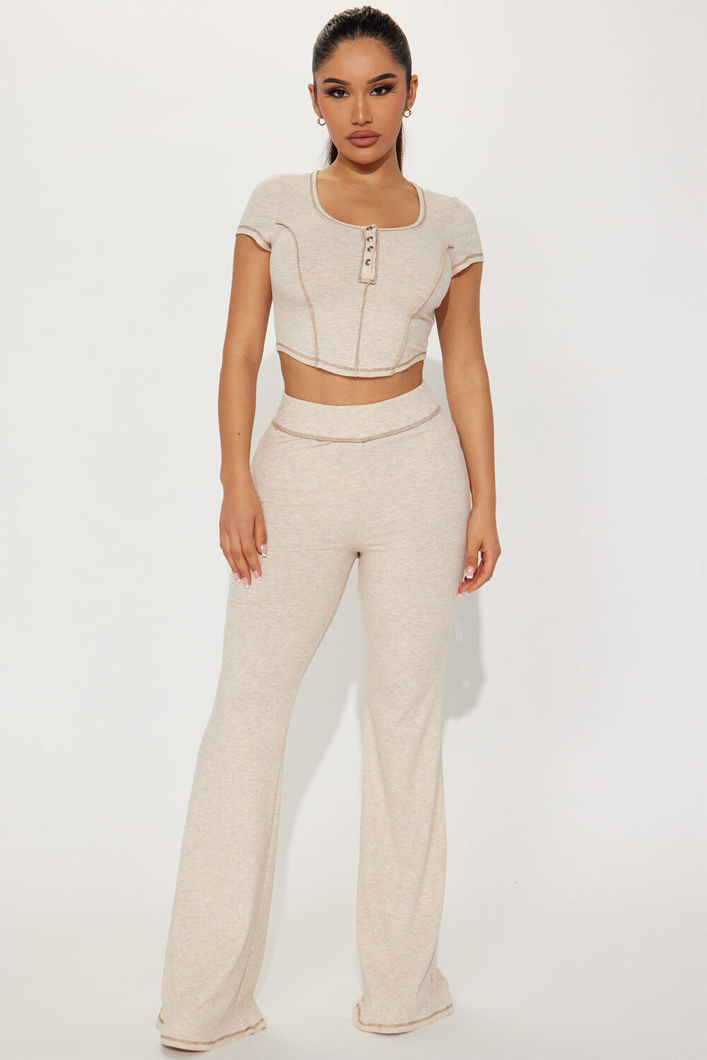 

Брюки Fashion Nova NMY7125, серо-коричневый