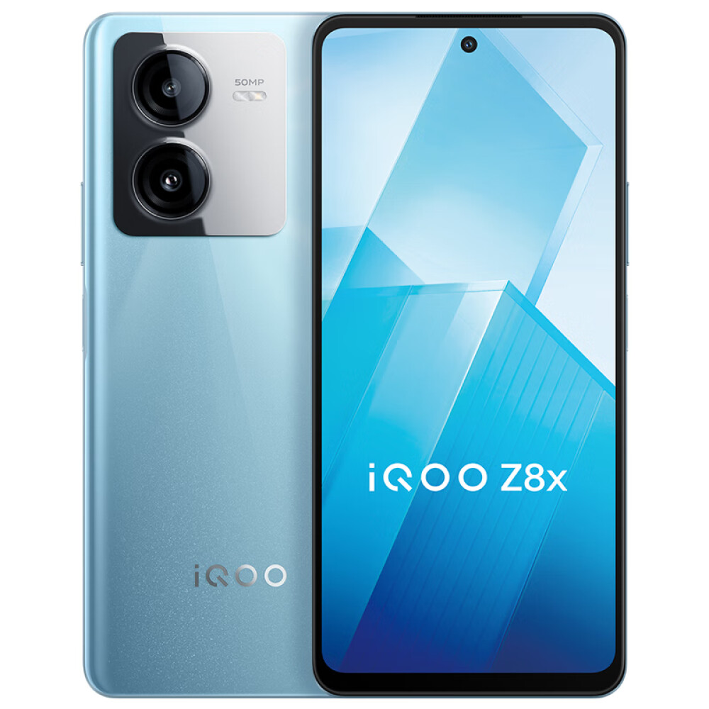 Смартфон Vivo iQOO Z8x, 8Гб/128Гб, 2 Nano-SIM, голубой vivo iqoo z6 смартфон с 5 5 дюймовым дисплеем процессором snapdragon 6 64g plus 778 мач 80 вт 64 мп