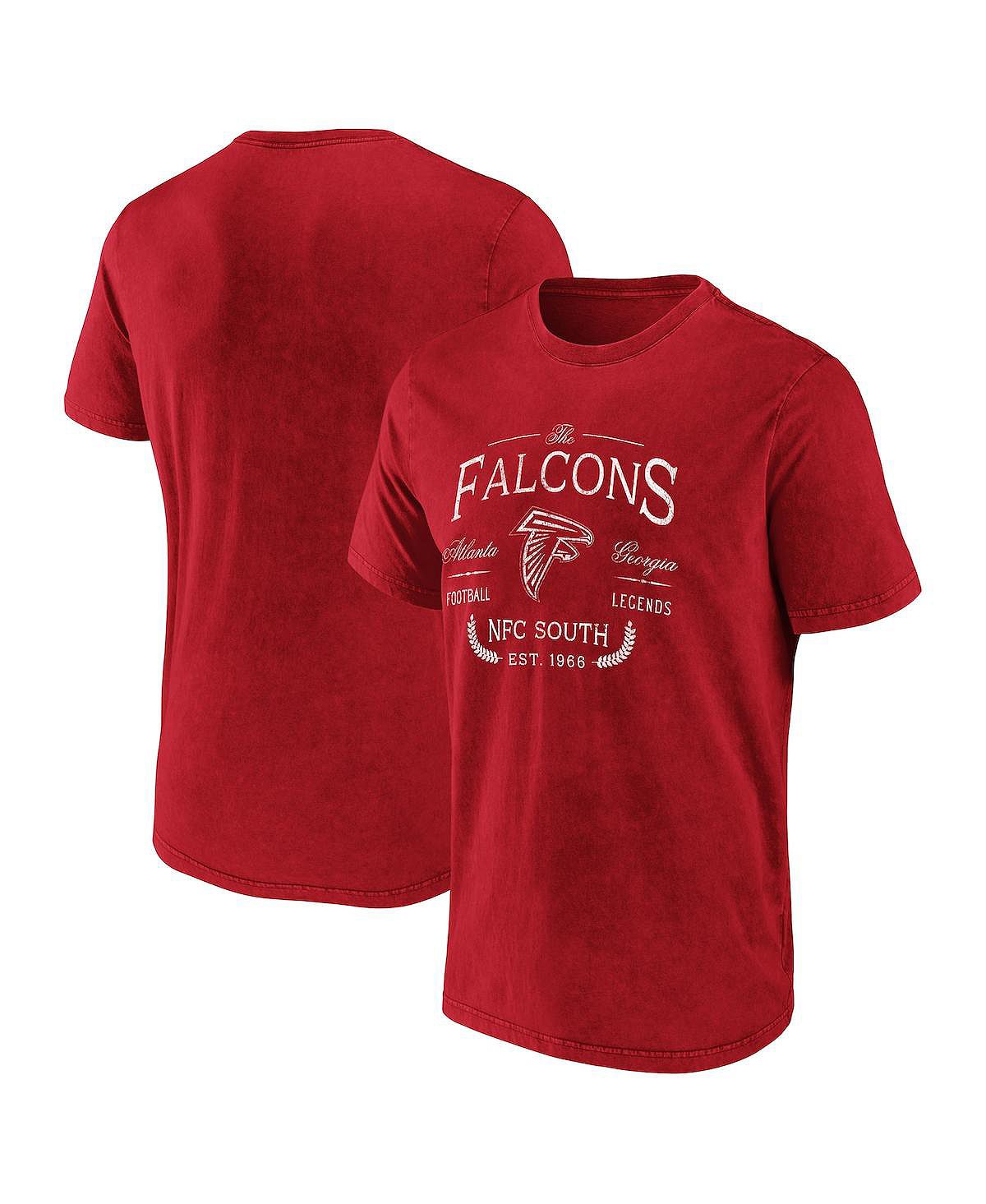 Мужская футболка nfl x darius rucker collection by red atlanta falcons Fanatics, красный atlanta