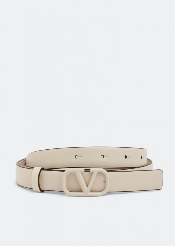 Ремень VALENTINO GARAVANI VLogo Signature belt, белый ремень valentino garavani vlogo type belt белый